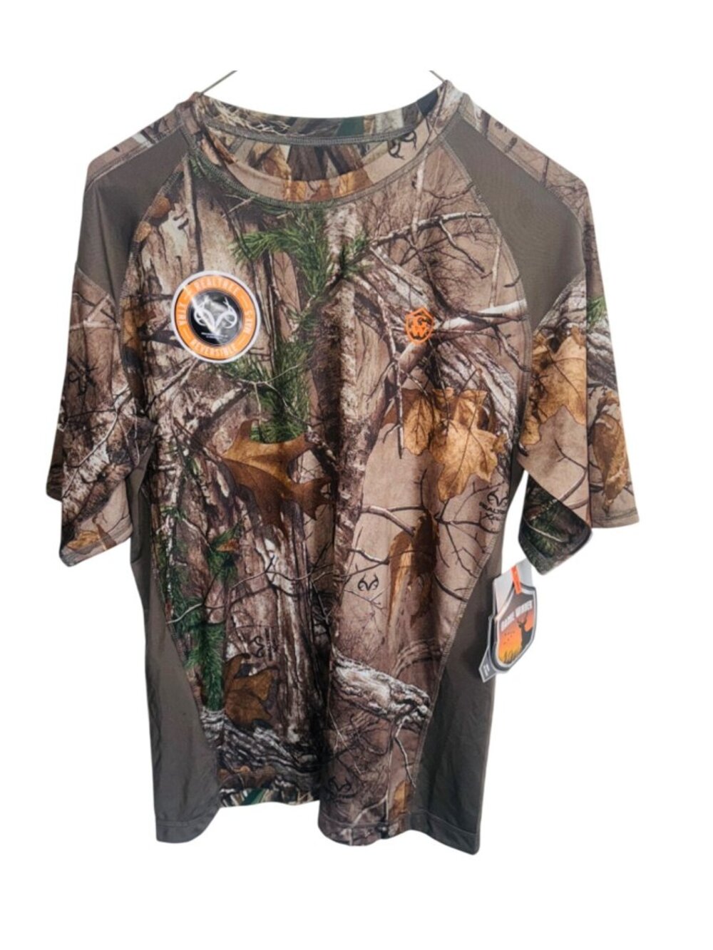 NWT Game Winner Mens Realtree Max-5 Camo Short SlveShirt Hunting Dri Fit Men S